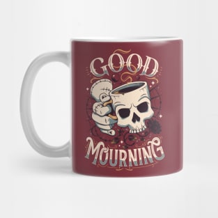 Wednesday Mourning - Gothic Skeleton Drink Mug